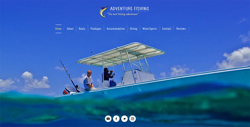 Web Design for Zanzibar Fishing Adventure Zanzibar, Tanzania